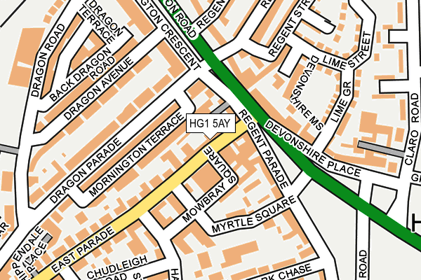 HG1 5AY map - OS OpenMap – Local (Ordnance Survey)