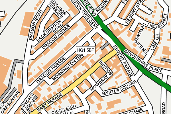 HG1 5BF map - OS OpenMap – Local (Ordnance Survey)