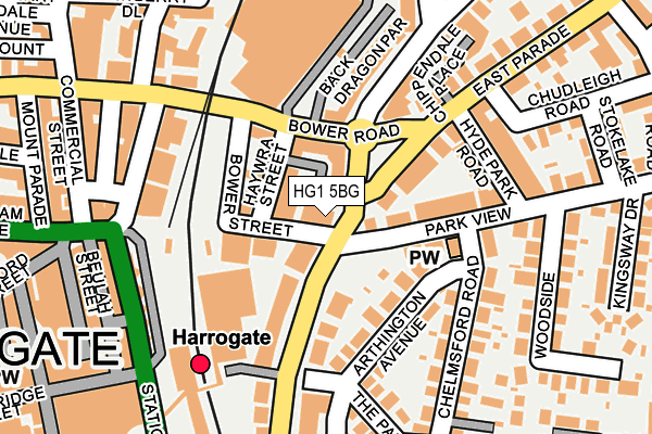 HG1 5BG map - OS OpenMap – Local (Ordnance Survey)