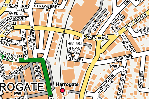 HG1 5BJ map - OS OpenMap – Local (Ordnance Survey)