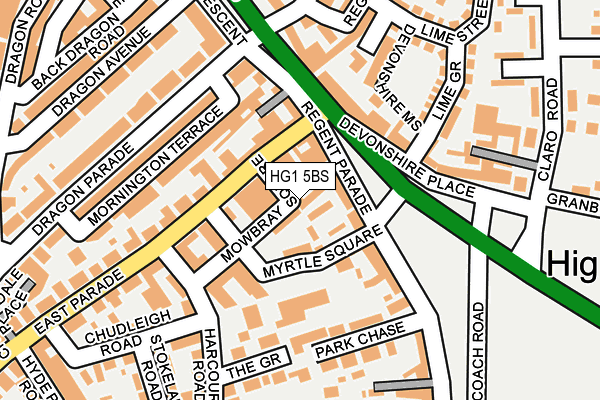 HG1 5BS map - OS OpenMap – Local (Ordnance Survey)