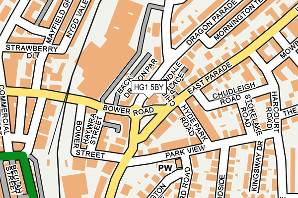 HG1 5BY map - OS OpenMap – Local (Ordnance Survey)