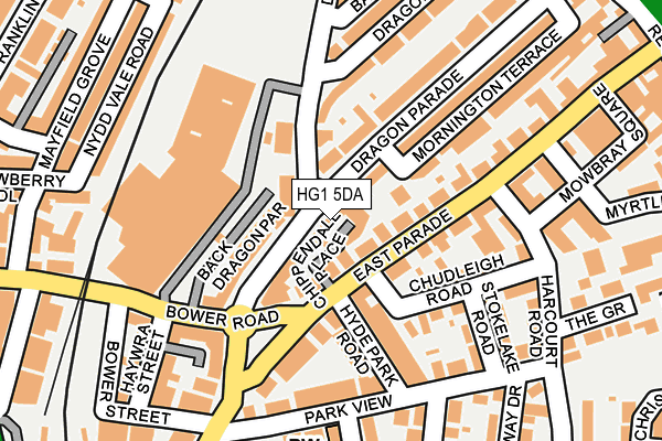 HG1 5DA map - OS OpenMap – Local (Ordnance Survey)