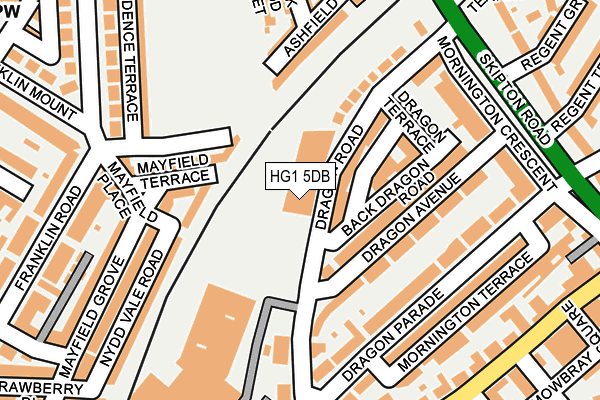 HG1 5DB map - OS OpenMap – Local (Ordnance Survey)
