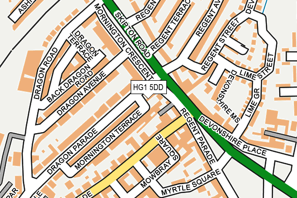 HG1 5DD map - OS OpenMap – Local (Ordnance Survey)