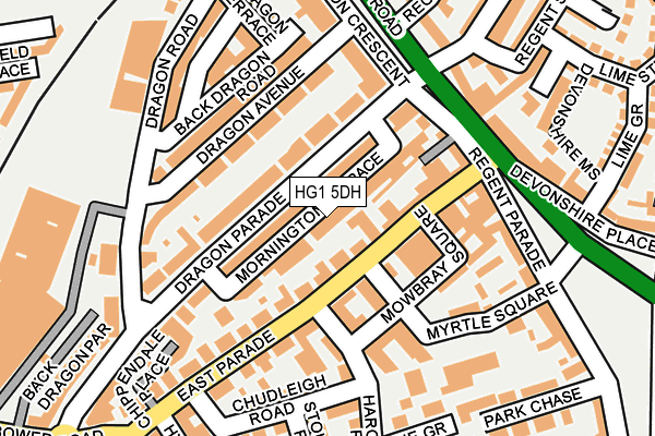 HG1 5DH map - OS OpenMap – Local (Ordnance Survey)