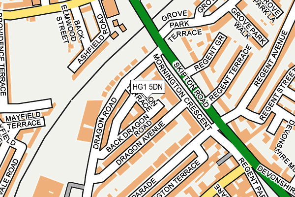 HG1 5DN map - OS OpenMap – Local (Ordnance Survey)