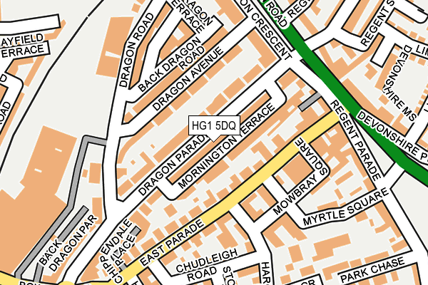 HG1 5DQ map - OS OpenMap – Local (Ordnance Survey)