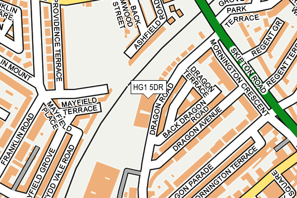 HG1 5DR map - OS OpenMap – Local (Ordnance Survey)