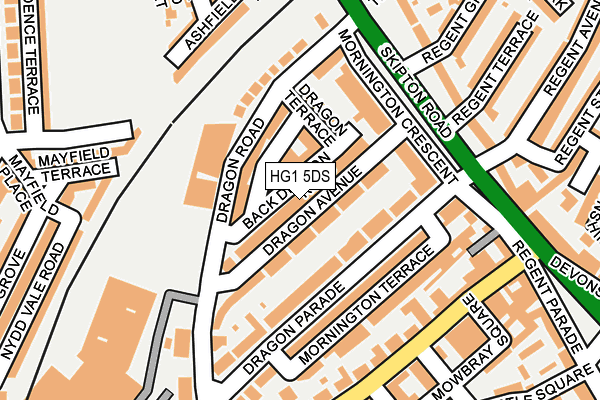 HG1 5DS map - OS OpenMap – Local (Ordnance Survey)