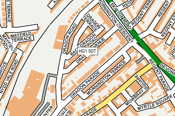 HG1 5DT map - OS OpenMap – Local (Ordnance Survey)