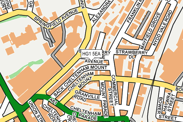 HG1 5EA map - OS OpenMap – Local (Ordnance Survey)