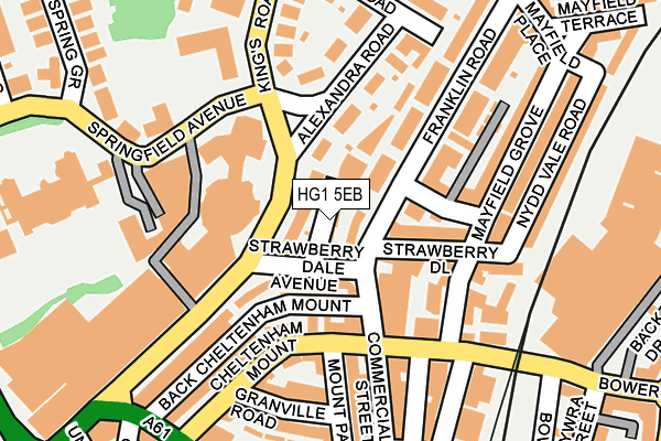 HG1 5EB map - OS OpenMap – Local (Ordnance Survey)