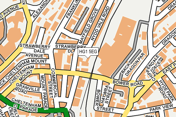 HG1 5EG map - OS OpenMap – Local (Ordnance Survey)