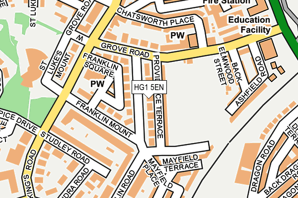 HG1 5EN map - OS OpenMap – Local (Ordnance Survey)