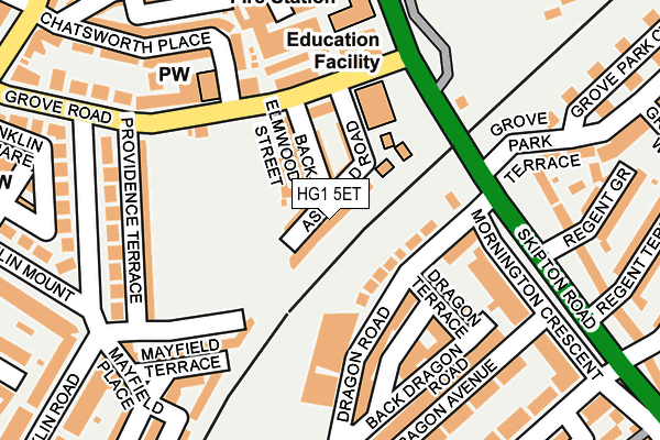HG1 5ET map - OS OpenMap – Local (Ordnance Survey)
