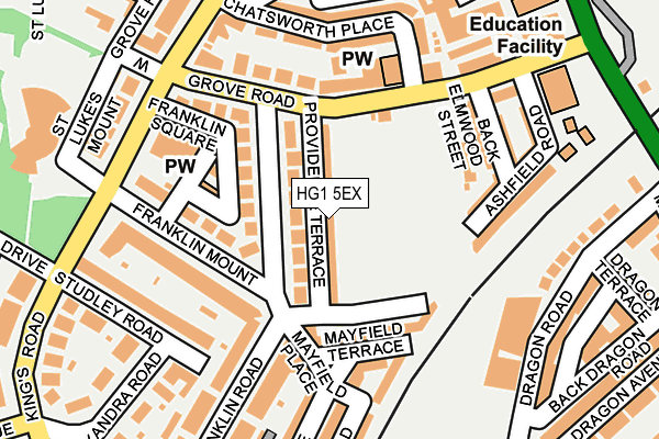 HG1 5EX map - OS OpenMap – Local (Ordnance Survey)