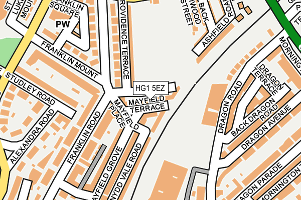 HG1 5EZ map - OS OpenMap – Local (Ordnance Survey)