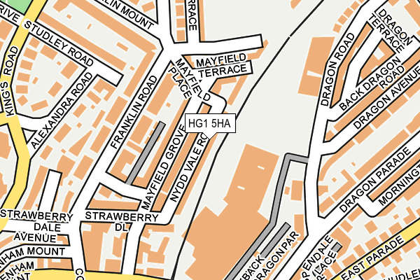 HG1 5HA map - OS OpenMap – Local (Ordnance Survey)