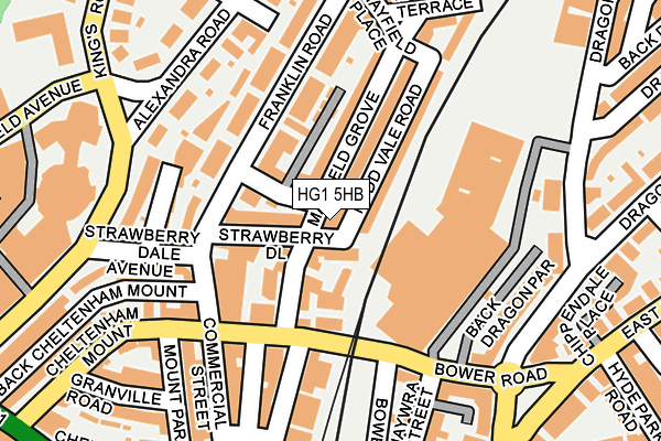HG1 5HB map - OS OpenMap – Local (Ordnance Survey)
