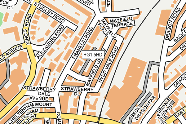 HG1 5HD map - OS OpenMap – Local (Ordnance Survey)