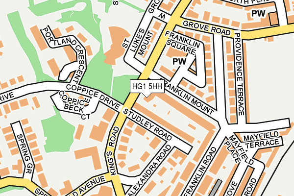 HG1 5HH map - OS OpenMap – Local (Ordnance Survey)