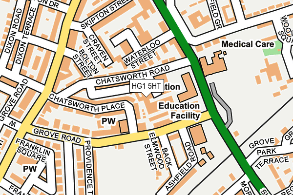 HG1 5HT map - OS OpenMap – Local (Ordnance Survey)