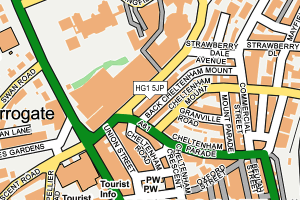 HG1 5JP map - OS OpenMap – Local (Ordnance Survey)