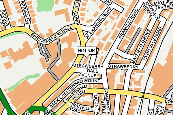 HG1 5JR map - OS OpenMap – Local (Ordnance Survey)