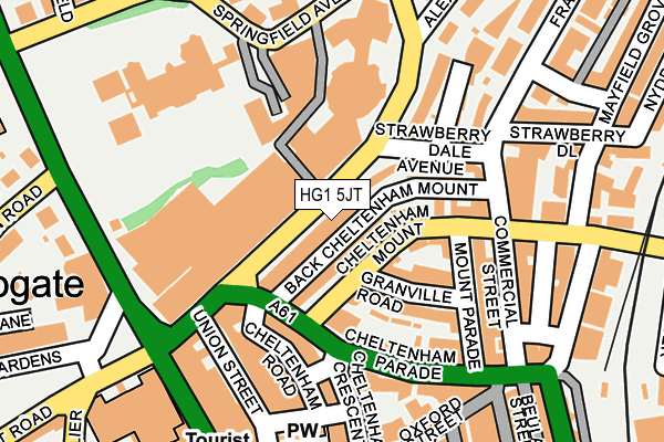 HG1 5JT map - OS OpenMap – Local (Ordnance Survey)