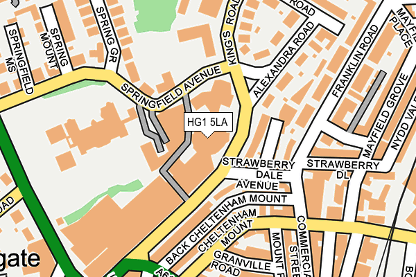 HG1 5LA map - OS OpenMap – Local (Ordnance Survey)