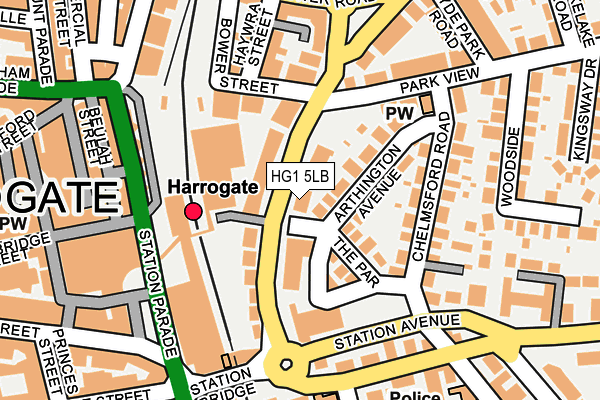 HG1 5LB map - OS OpenMap – Local (Ordnance Survey)