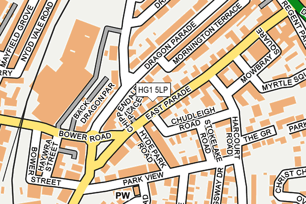 HG1 5LP map - OS OpenMap – Local (Ordnance Survey)
