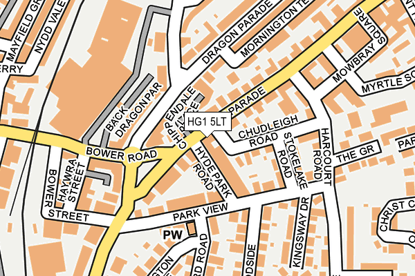 HG1 5LT map - OS OpenMap – Local (Ordnance Survey)