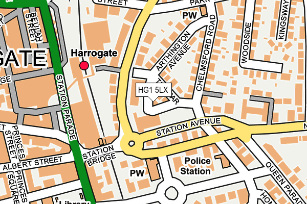 HG1 5LX map - OS OpenMap – Local (Ordnance Survey)