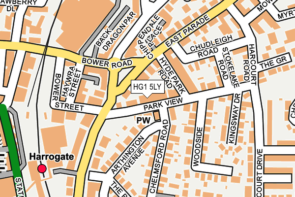 HG1 5LY map - OS OpenMap – Local (Ordnance Survey)
