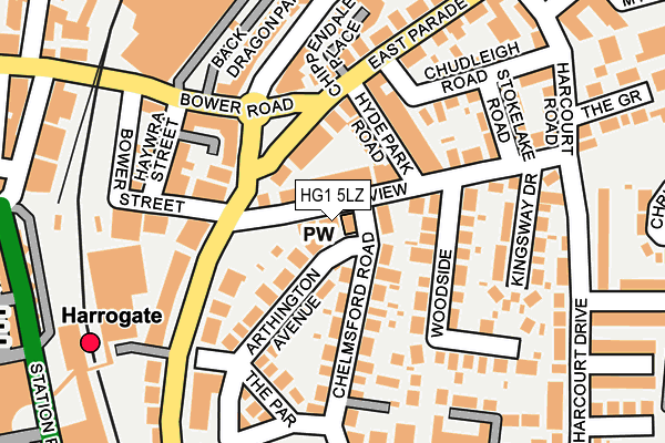 HG1 5LZ map - OS OpenMap – Local (Ordnance Survey)