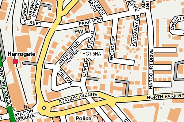 HG1 5NA map - OS OpenMap – Local (Ordnance Survey)