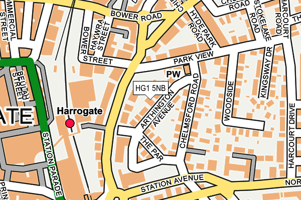 HG1 5NB map - OS OpenMap – Local (Ordnance Survey)