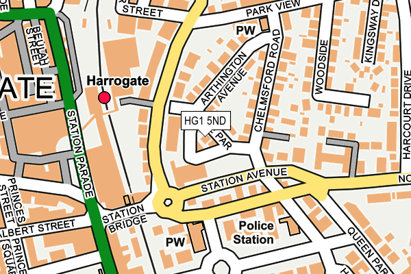 HG1 5ND map - OS OpenMap – Local (Ordnance Survey)