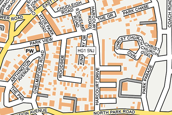HG1 5NJ map - OS OpenMap – Local (Ordnance Survey)
