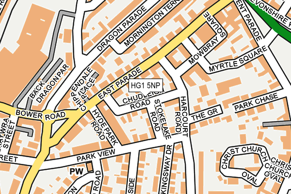 HG1 5NP map - OS OpenMap – Local (Ordnance Survey)