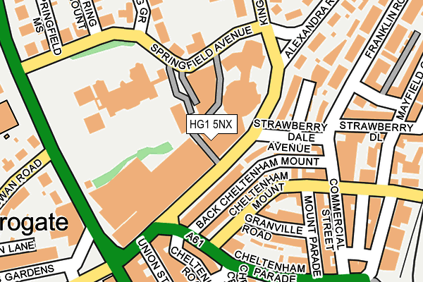 HG1 5NX map - OS OpenMap – Local (Ordnance Survey)