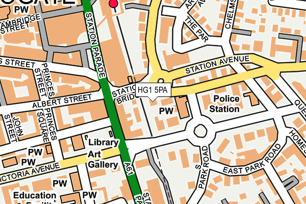 HG1 5PA map - OS OpenMap – Local (Ordnance Survey)