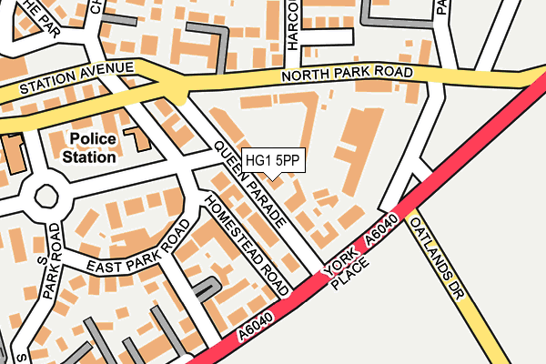 HG1 5PP map - OS OpenMap – Local (Ordnance Survey)