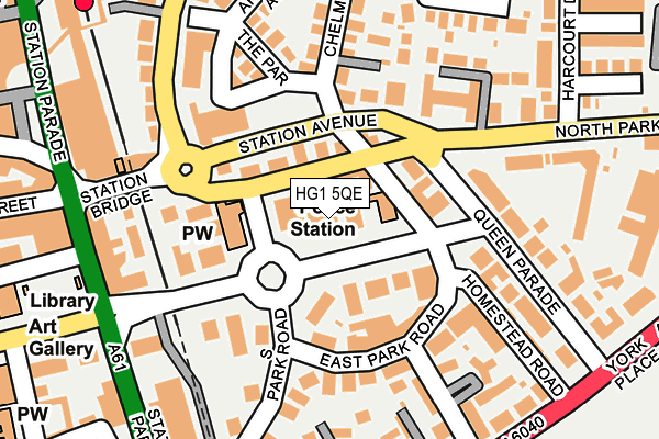 HG1 5QE map - OS OpenMap – Local (Ordnance Survey)