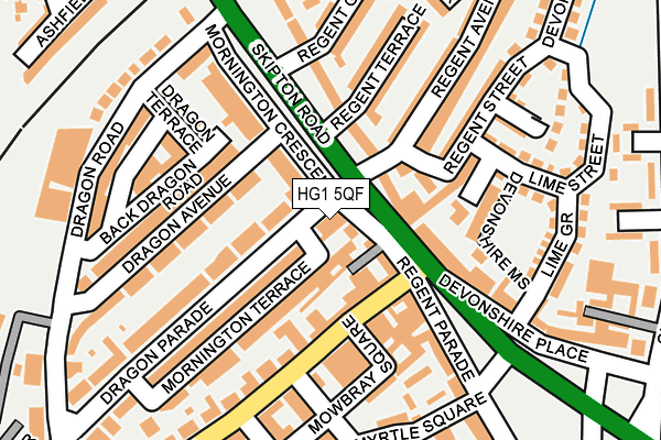 HG1 5QF map - OS OpenMap – Local (Ordnance Survey)