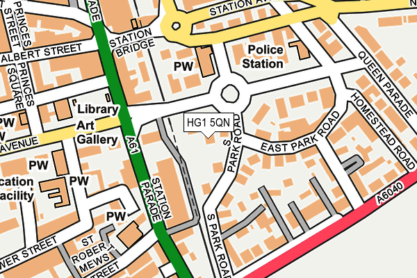 HG1 5QN map - OS OpenMap – Local (Ordnance Survey)