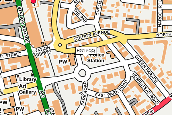 HG1 5QQ map - OS OpenMap – Local (Ordnance Survey)