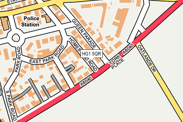 HG1 5QR map - OS OpenMap – Local (Ordnance Survey)